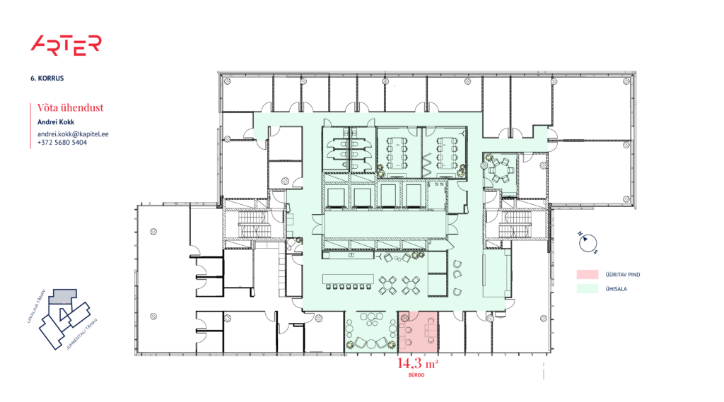 6-korrus-14,3 m2-plaan