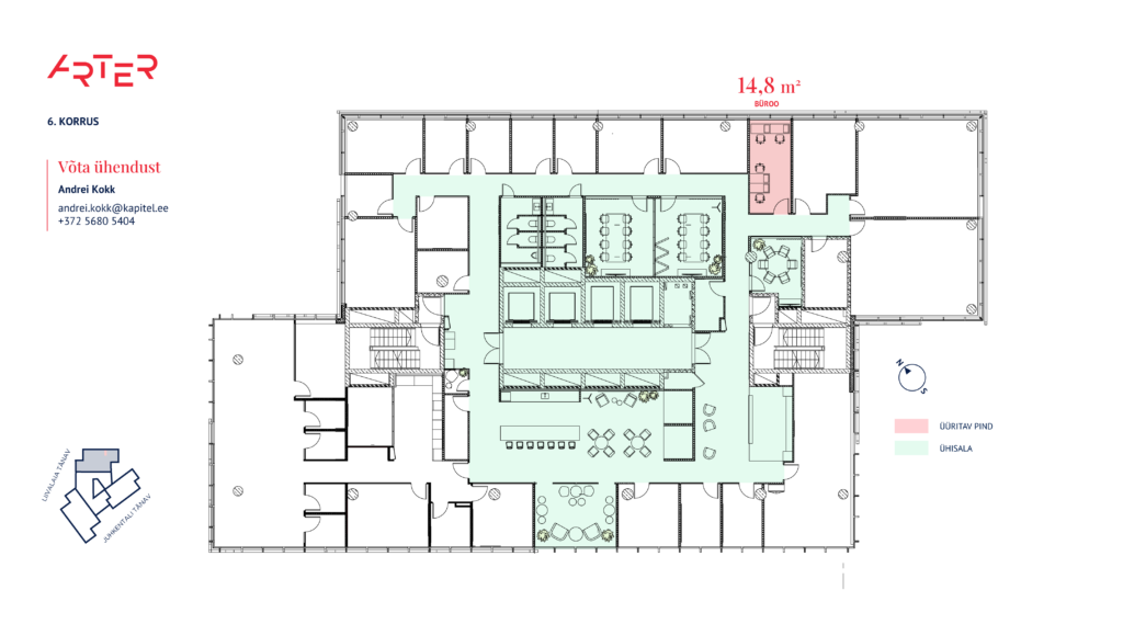 6-korrus-14,8 m2-plaan