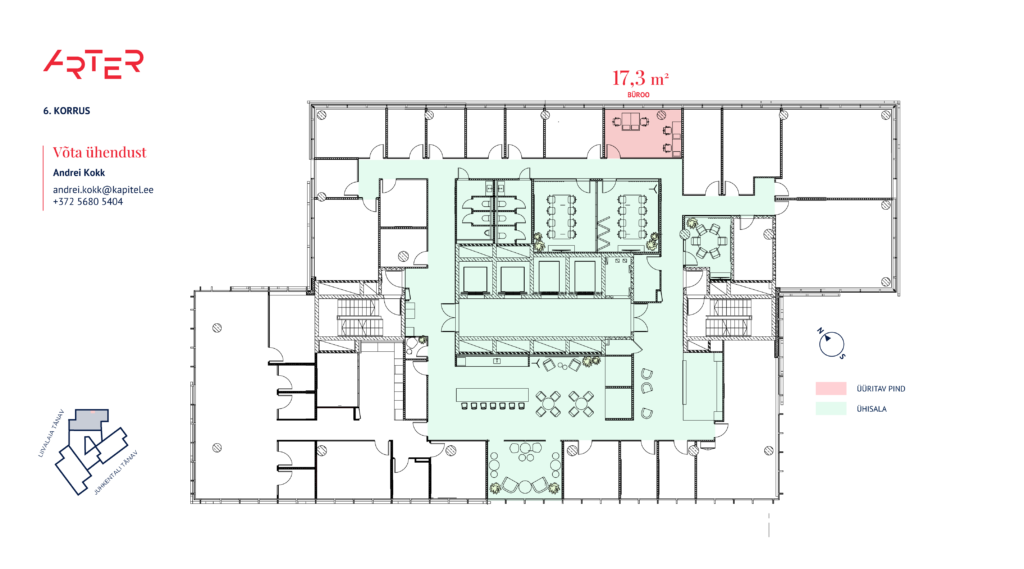 6-korrus-17,3 m2-plaan