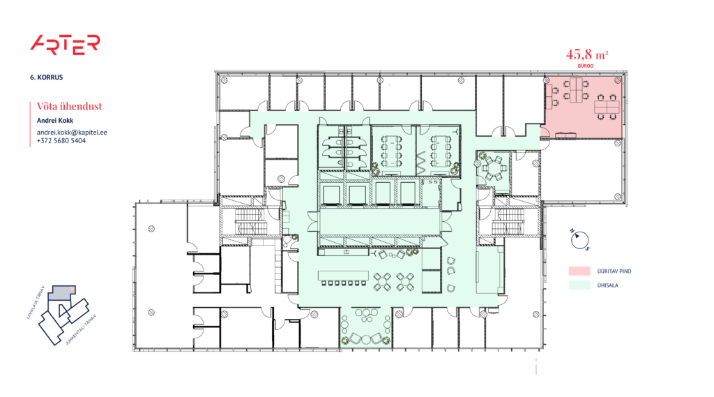 6-korrus-45,8 m2-plaan